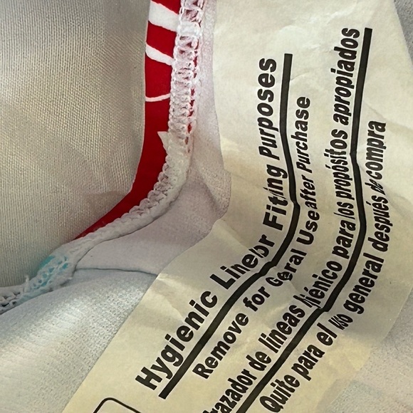 US Polo Association Tropical Bikini Red White Blue USPA - Picture 6 of 9